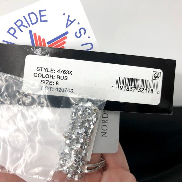 XSCAPE Women's Elis Long Jersey Knit Dress Size 8 Black Silver Illusion NWT - Picture 9 of 12